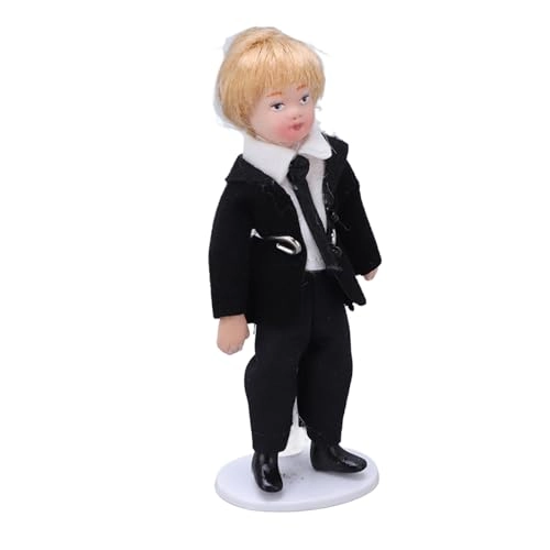 Miniature Boy Doll - 1:12 Scale Ceramic Fabric Ages 3+