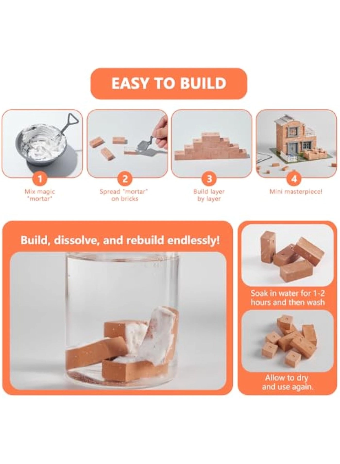 House Building Set - 241 Pcs Bricklayer