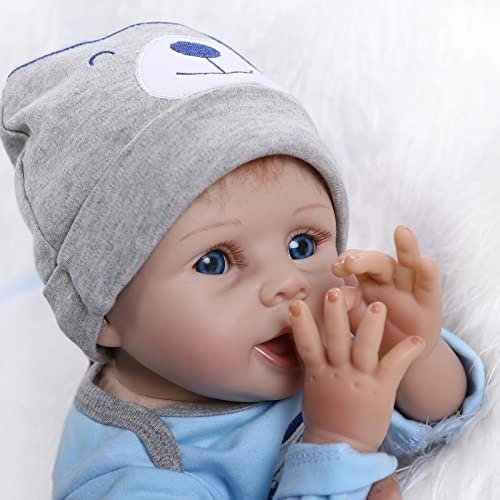 Reborn Baby Doll - 55cm Soft Silicone Limbs Cloth Body