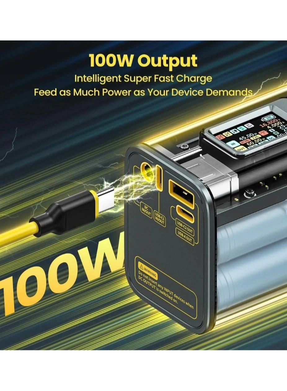 Storm² - 25600mAh 100W Fast-Charging 1x USB-A 2x USB-C