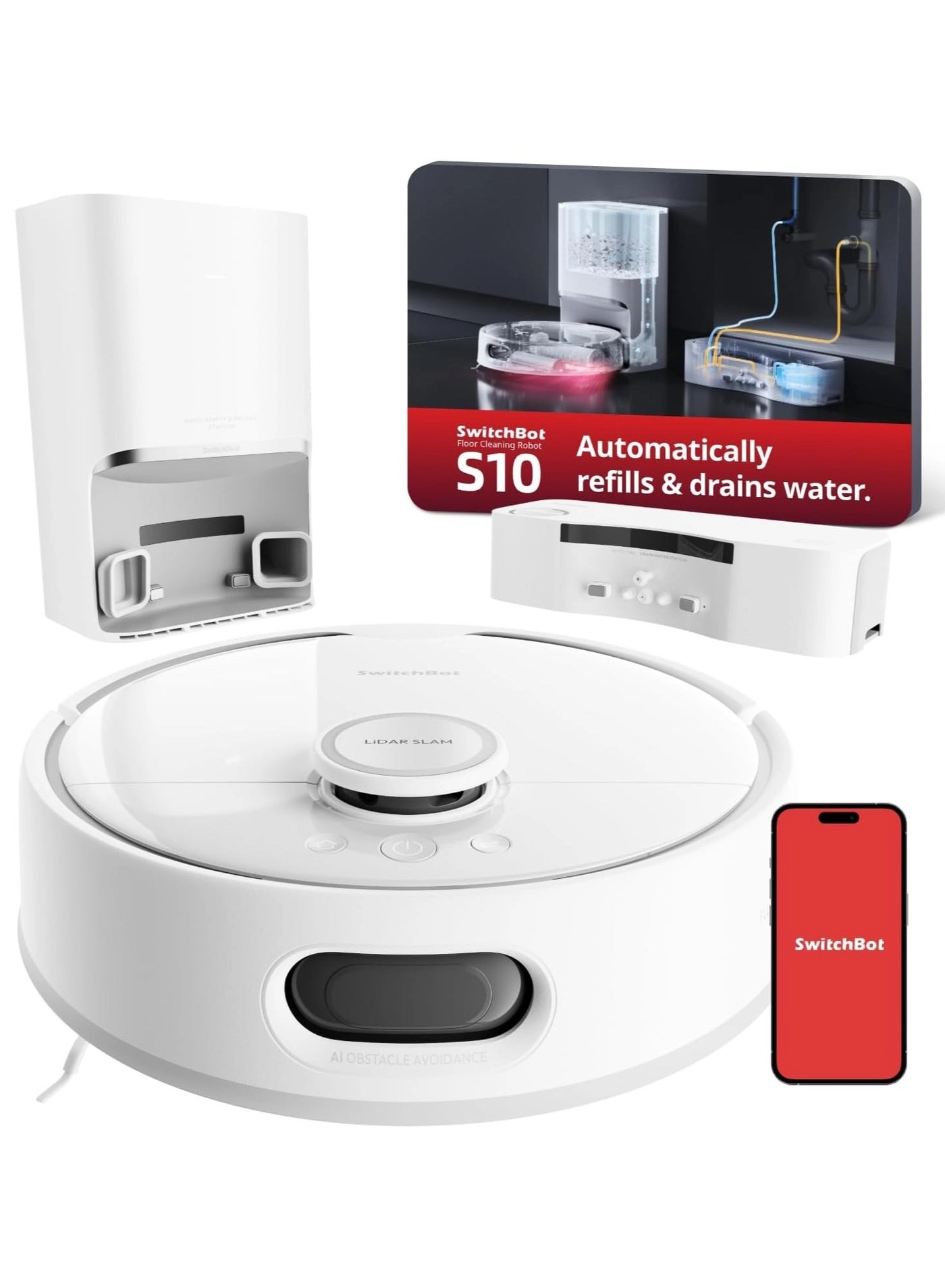 S10 - Robot Vacuum and Mop with Dual Stations