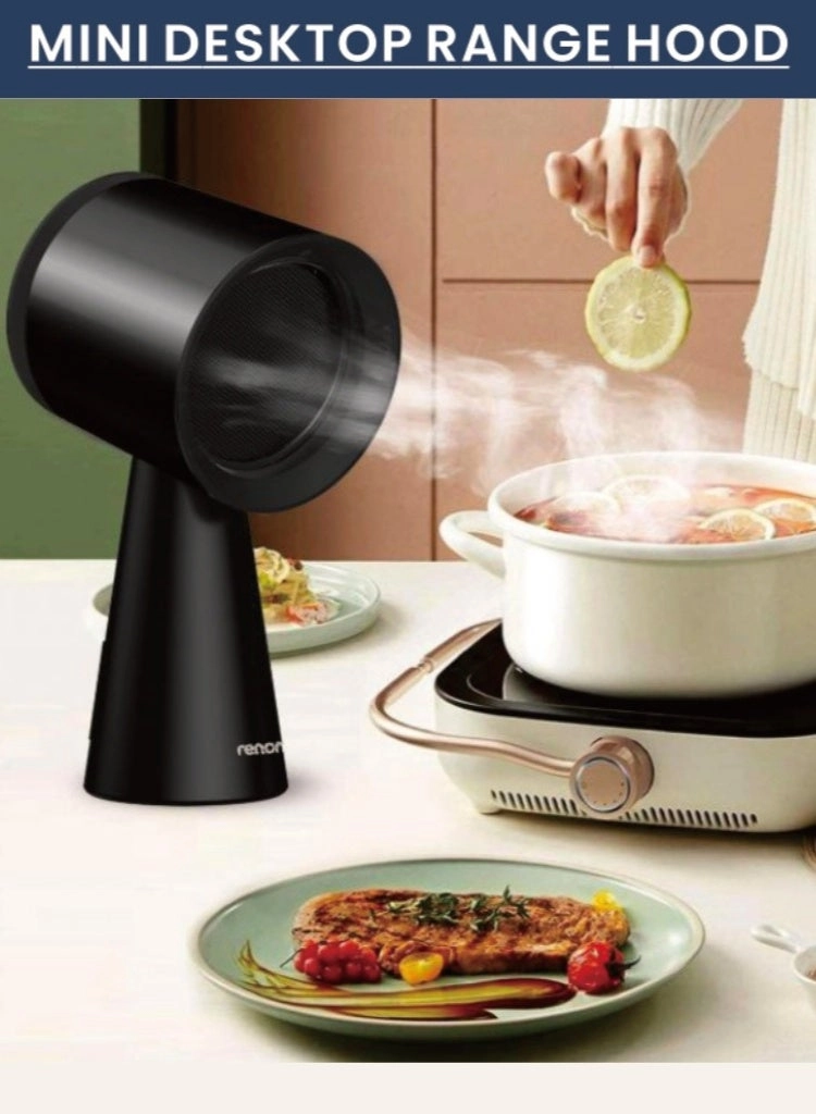 Mini Desktop Range Hood - 150 Cubic Meters Per Hour