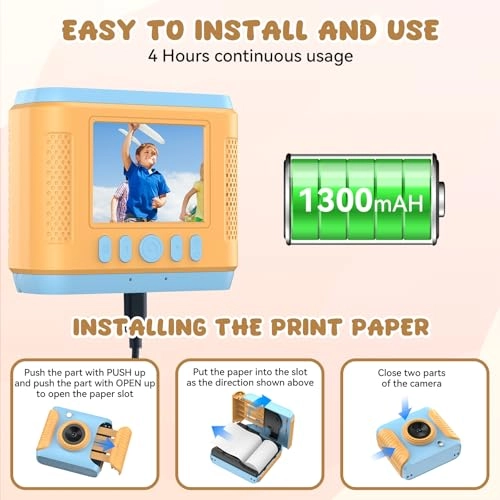 Kids Instant Print Camera