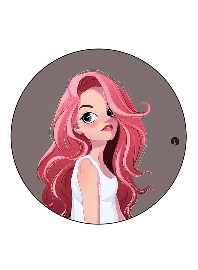 Girl Printed Mouse Pad