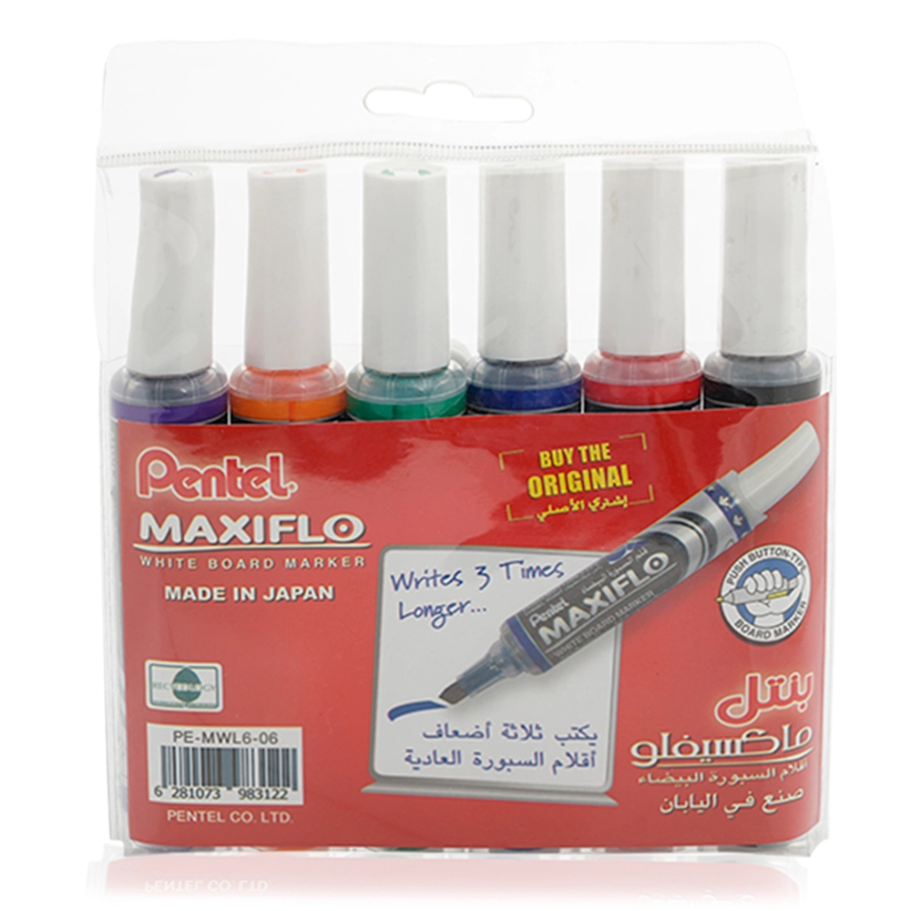 MaxiFlo Whiteboard Markers - colorful Fine Bullet Point Tip