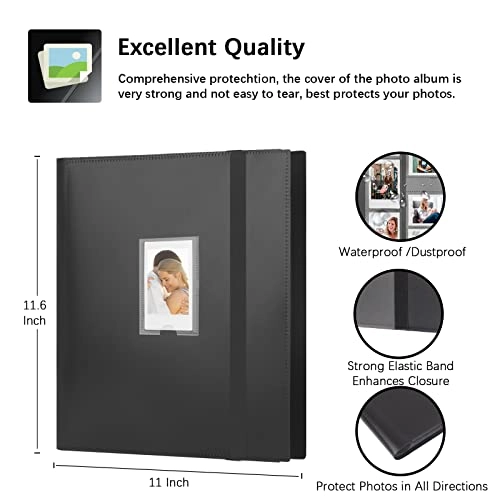 2x3" 560 Pockets Cardboard Faux Leather Photo Album