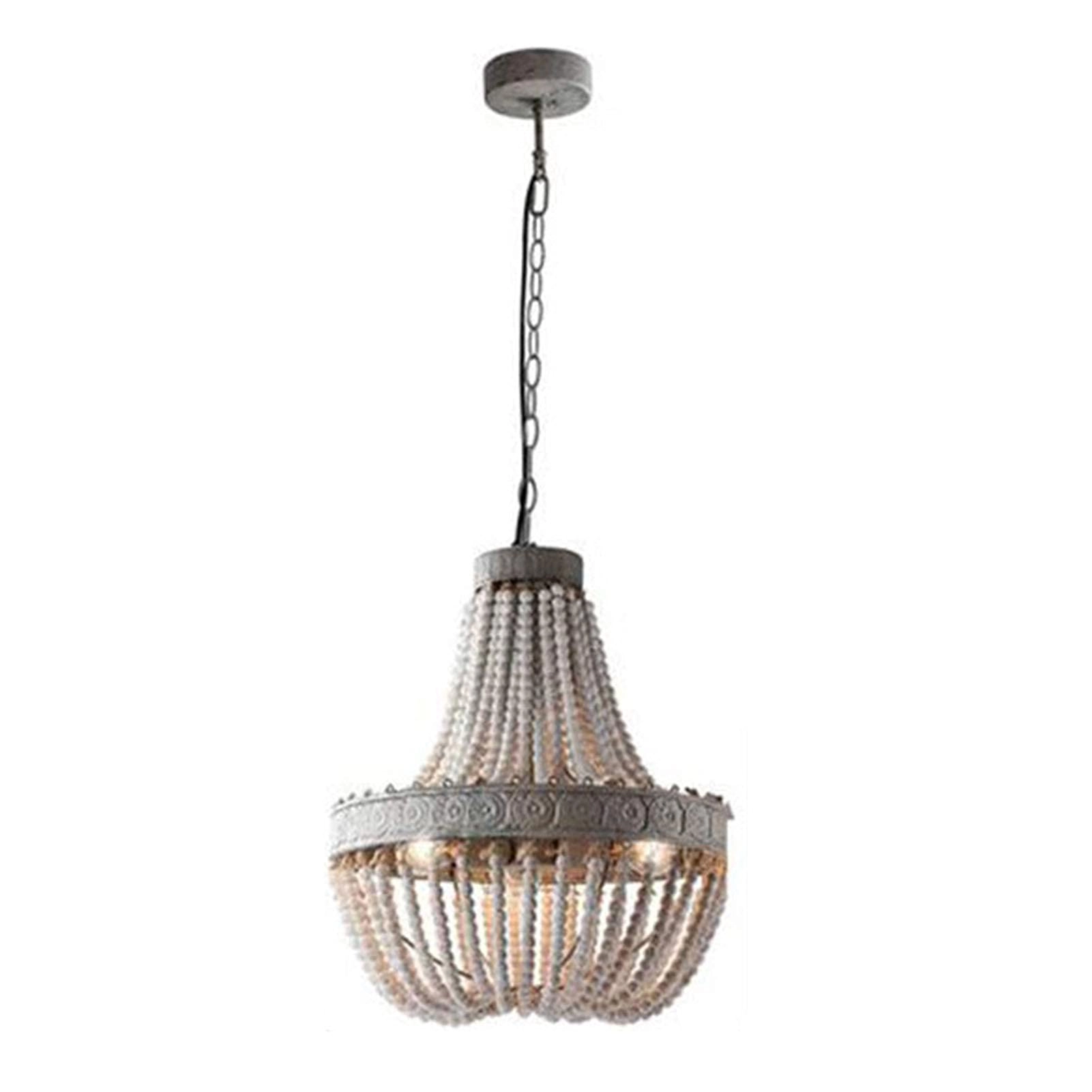 Duplex Wooden Baroque Chandelier