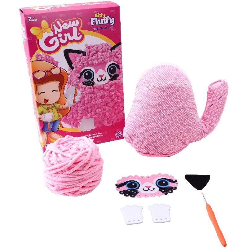 Plush Kitty Fluffy - Craft Activity Kit
