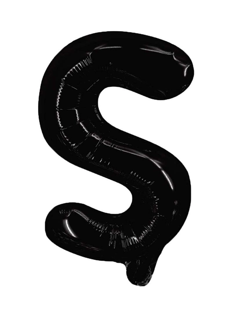 Letter S Shaped Party Decorative Foil Balloon - 16inch Multicolor