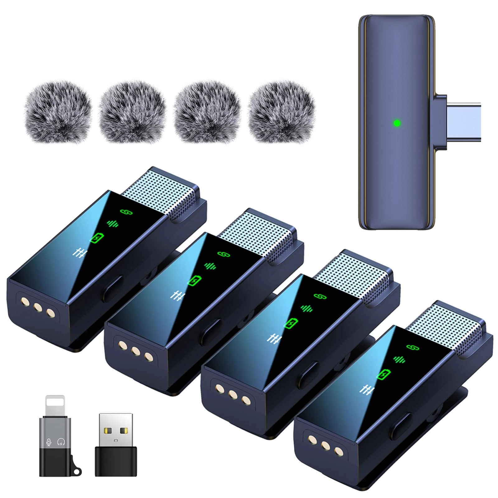 Shenzhen Shisuo intelligent Electronic Technology Co. , Ltd. Wireless Lavalier Microphone System - 4 2.4G