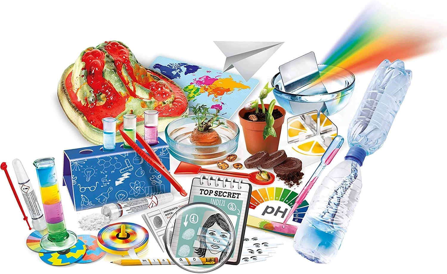 Science 110 Experiments - chemistry physics botany optics