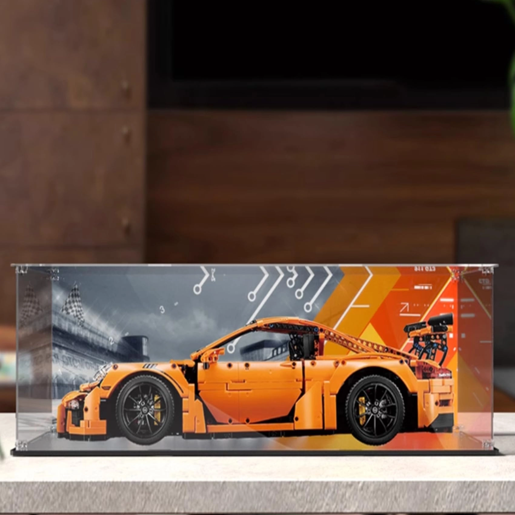 OOHNVJKI Acrylic Display Case for LEGO 42056 Racing - 3mm