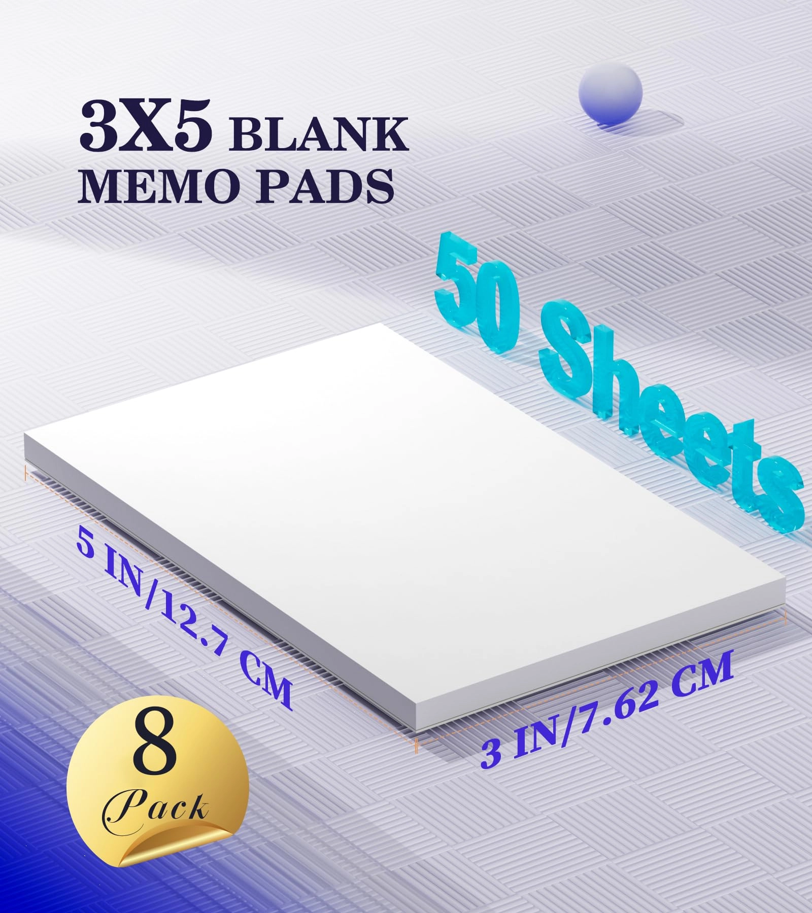 A7 Pocket Notepad - Blank 50 Sheets