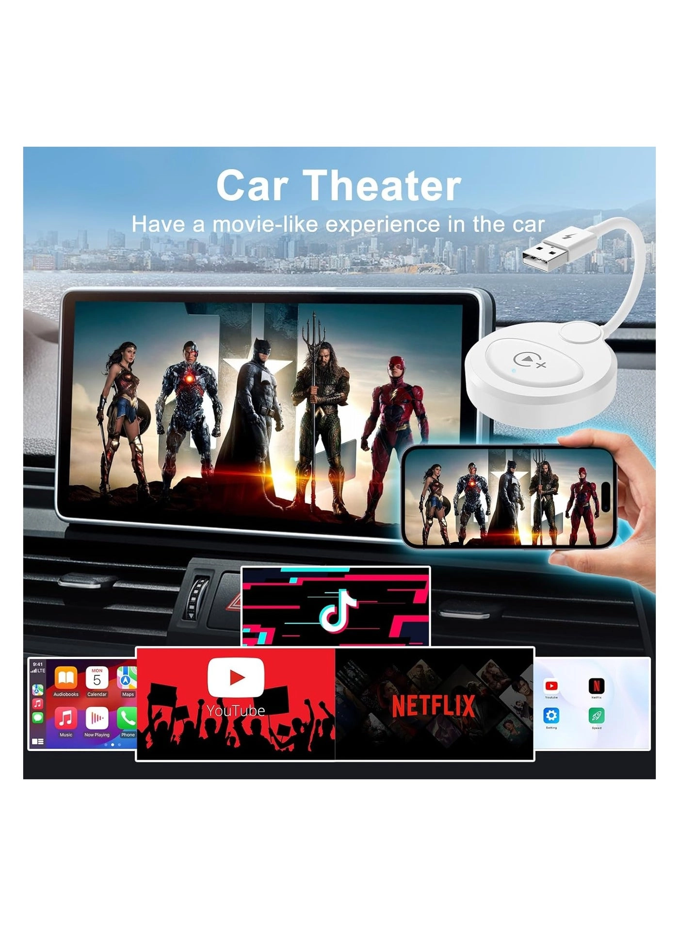 CarPlay Wireless/Android Auto Adapter - USB