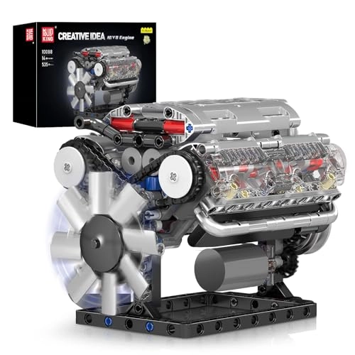 10088 V8 Engine Model Kit - 535 pcs