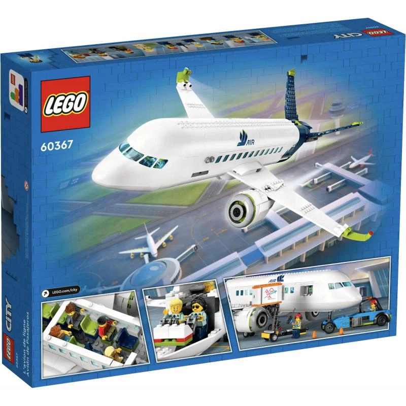 City Passenger Aeroplane (60367) - Large Plane Model 9 Minifigures