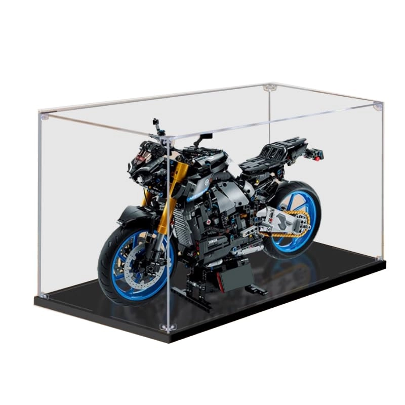 HCAEIOFJ Display Case (42159) - Clear Acrylic Mirror Bottom