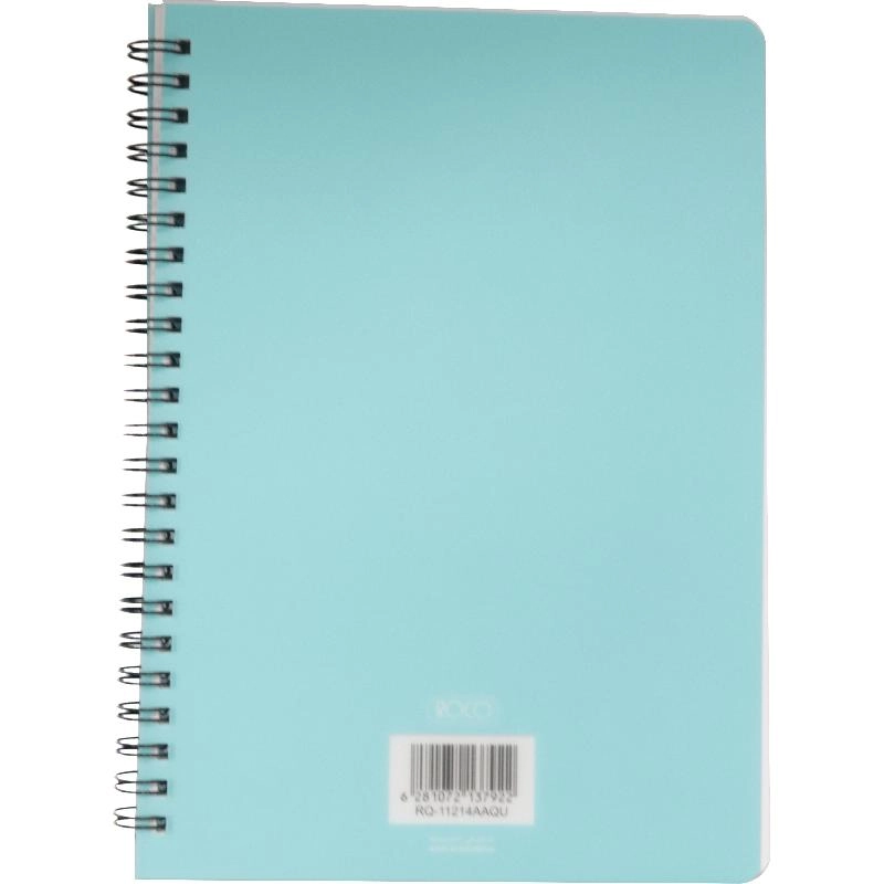 Notebook 19 X 26 cm Spiral - Grid 100 Sheets