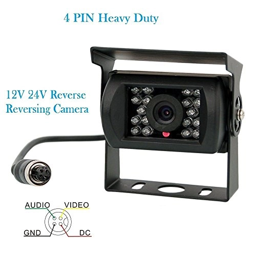 Reversing Camera + TFT LCD Monitor - Night Vision 4Pin 628x586pixles/PAL