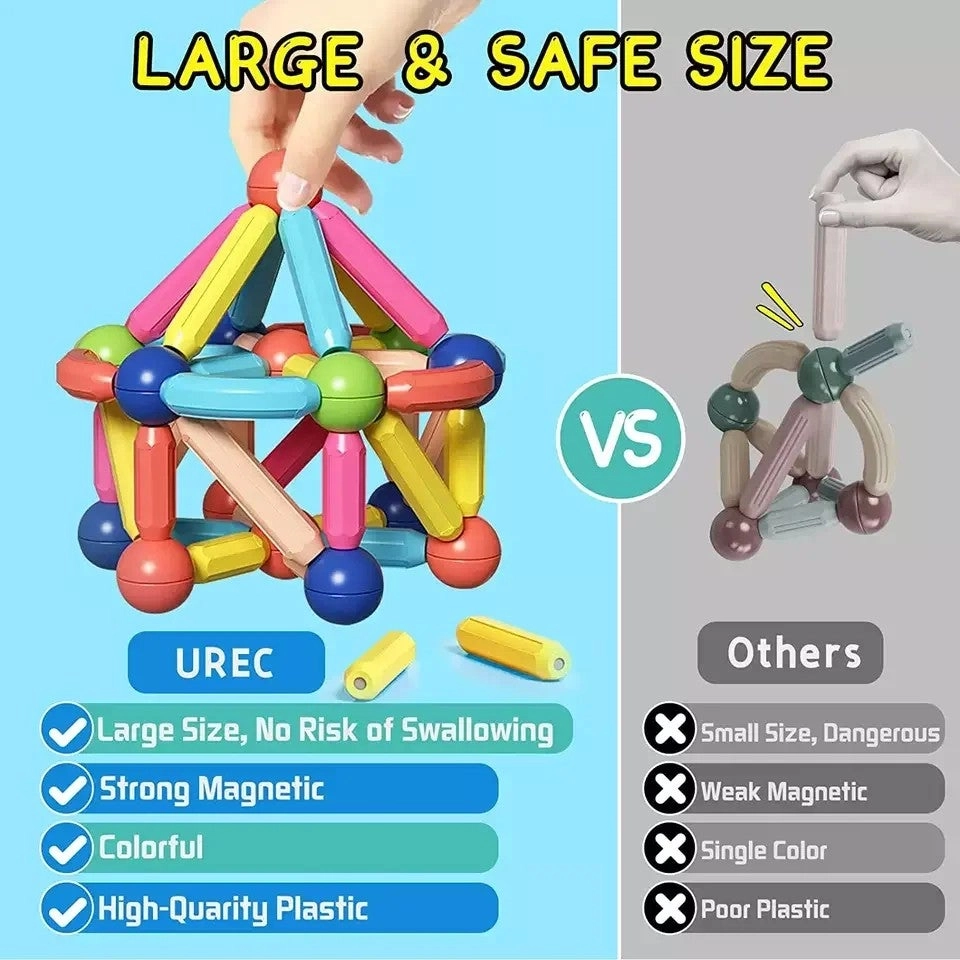 Magnetic Building Blocks - ABS Non-toxic Easy-connect