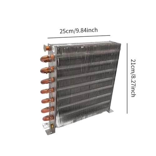 Refrigerator Condenser - Copper Tubing Aluminum Fins 250x210mm