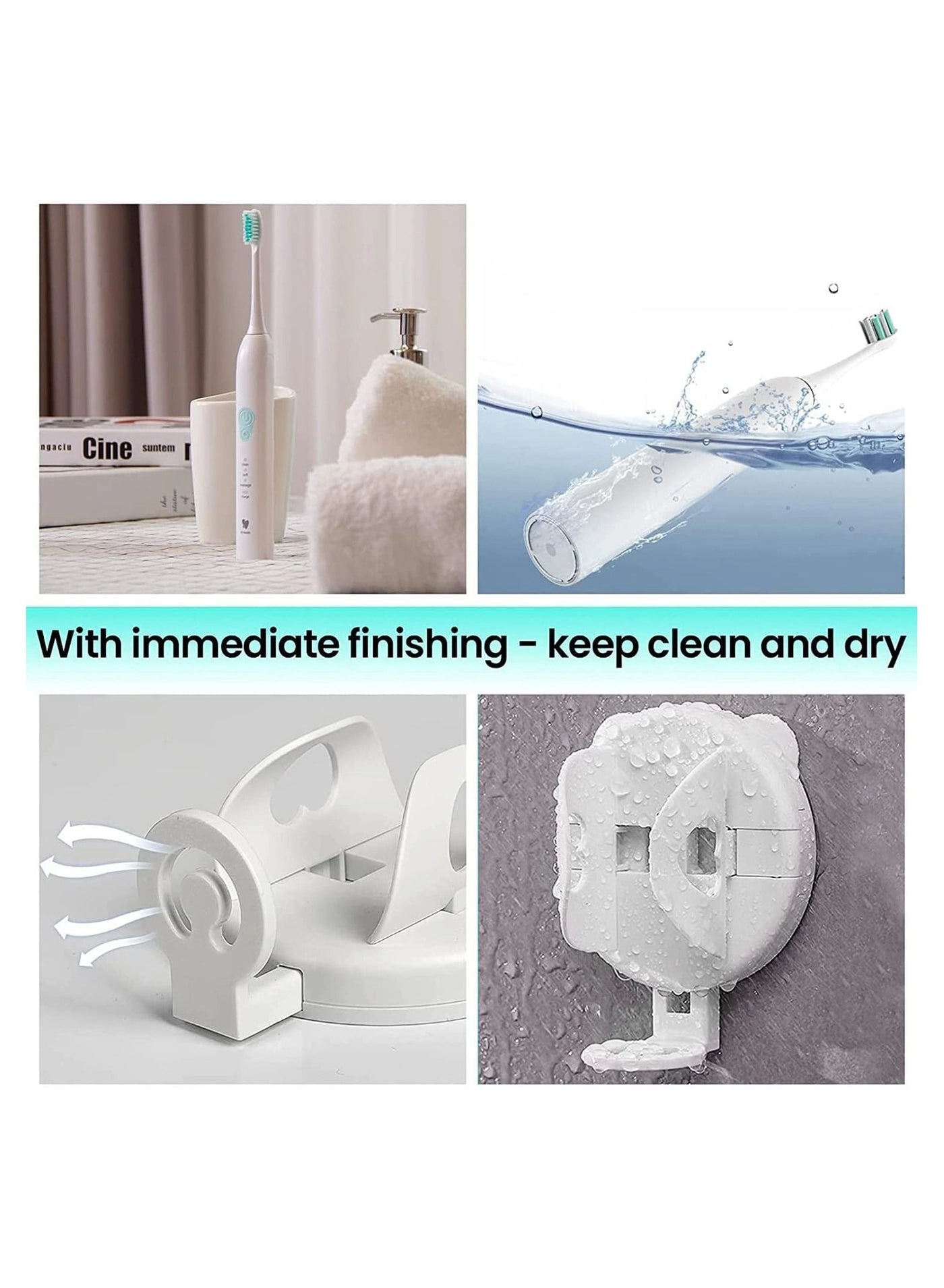 Toothbrush Holders - 2 Wall Mounted