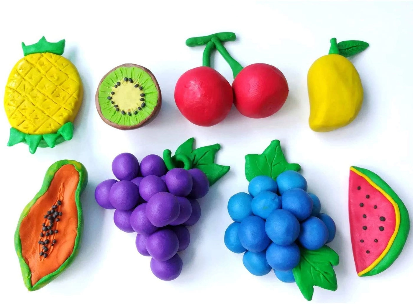 Polymer Clay - 10 Pieces + Tool Set - 8 pcs