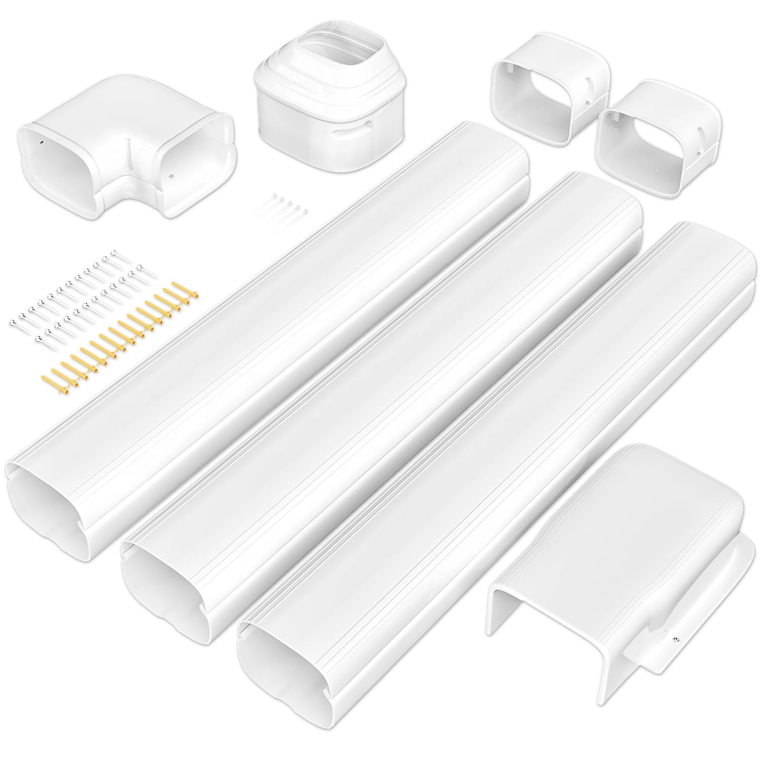 Cestluck Mini Split Line Cover Set - 7000BTU to 36000BTU