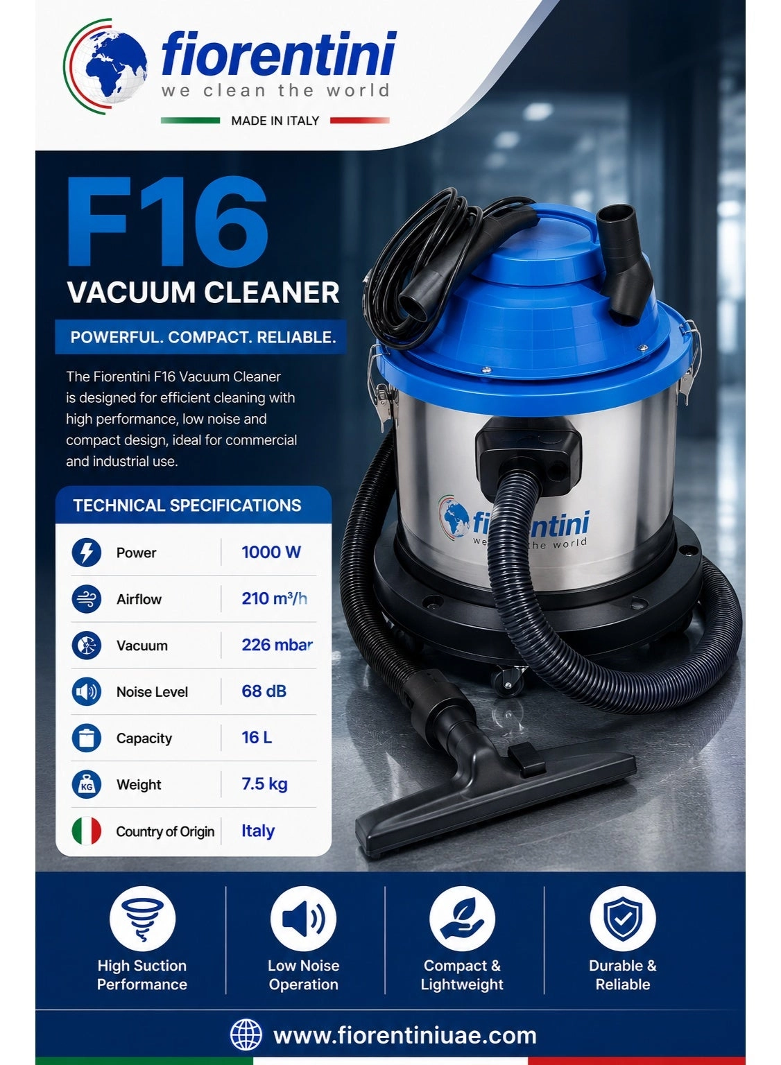 Dry Vacuum Cleaner (F16)
