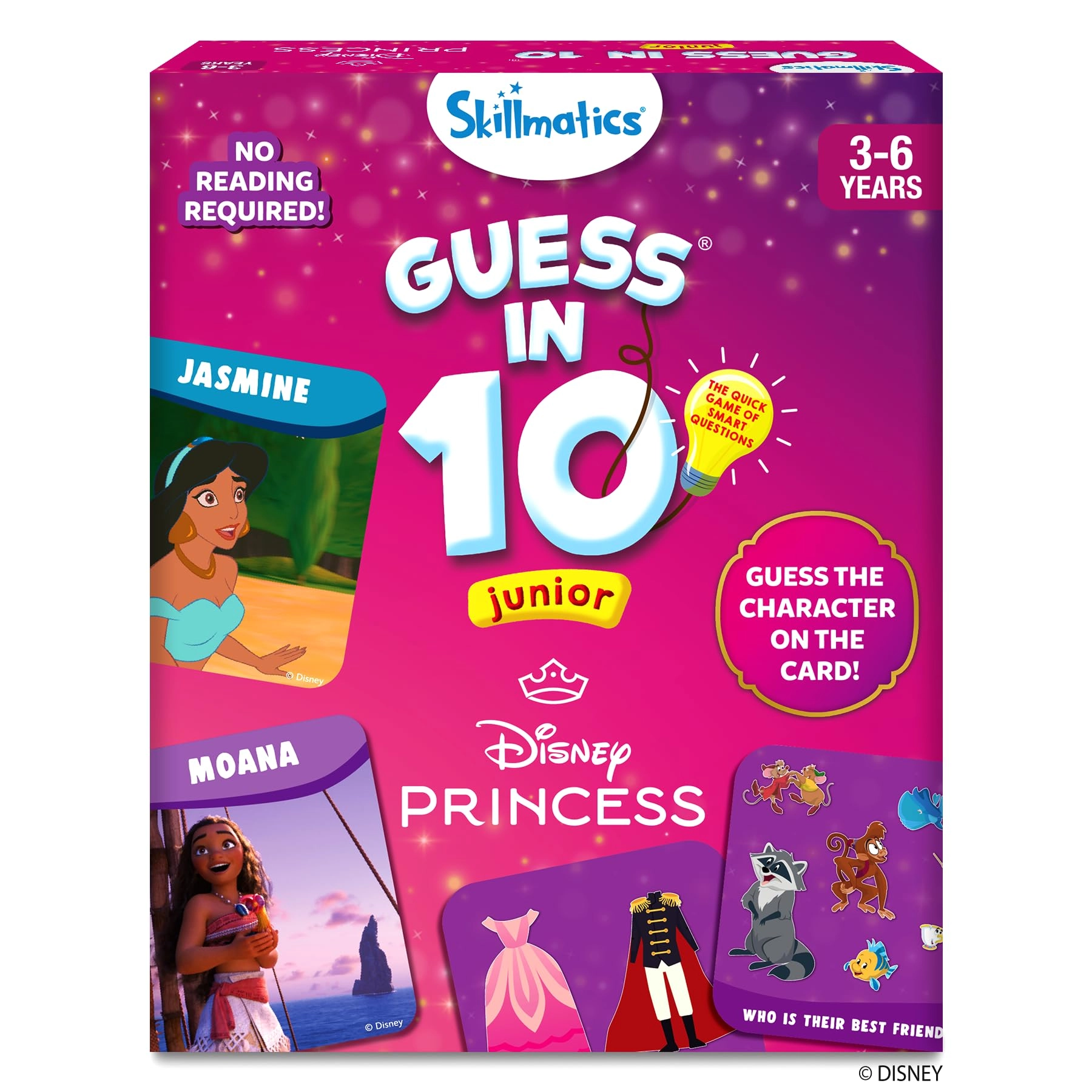 Skillmatics Guess in 10 Junior: Disney Princess - Card Game