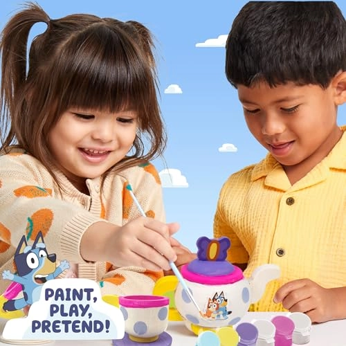 Bluey Paint & Play Tea Set - 6 pcs