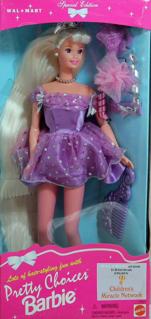 Barbie Pretty Choices - 1996 Collectible Pink Long Hair Ages 15+