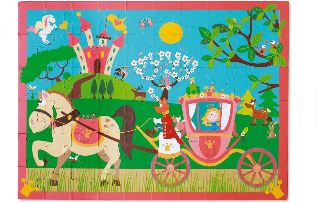 Scratch Europe Princess Carriage Puzzle (Klg-6181090) - 60 pcs