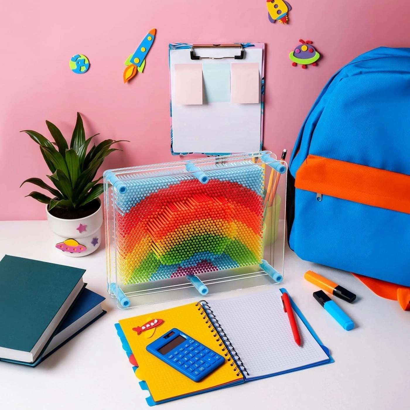 3D Pin Art Toy Rainbow - 3 pieces