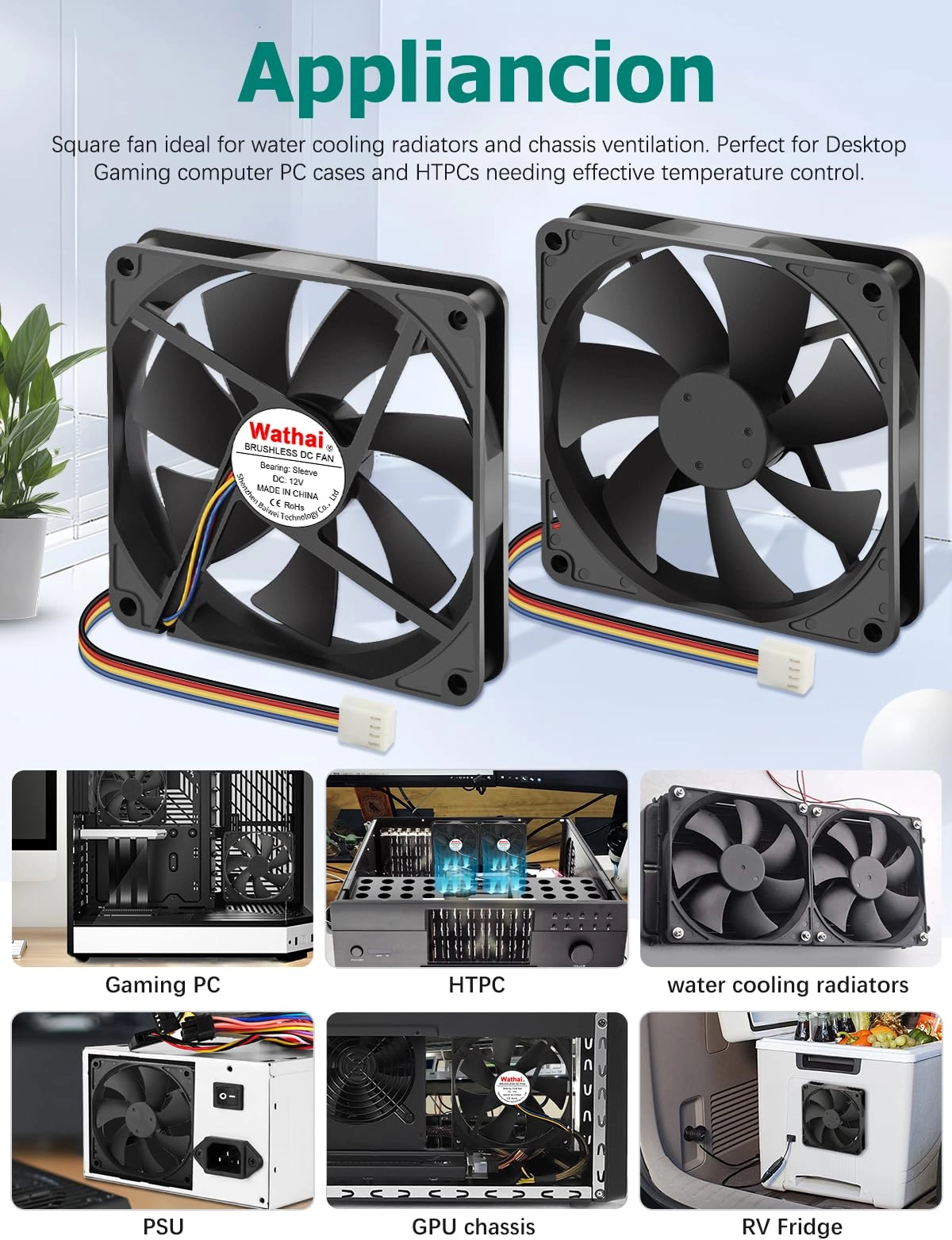 DC Brushless Cooling Fan - 120x120x25mm