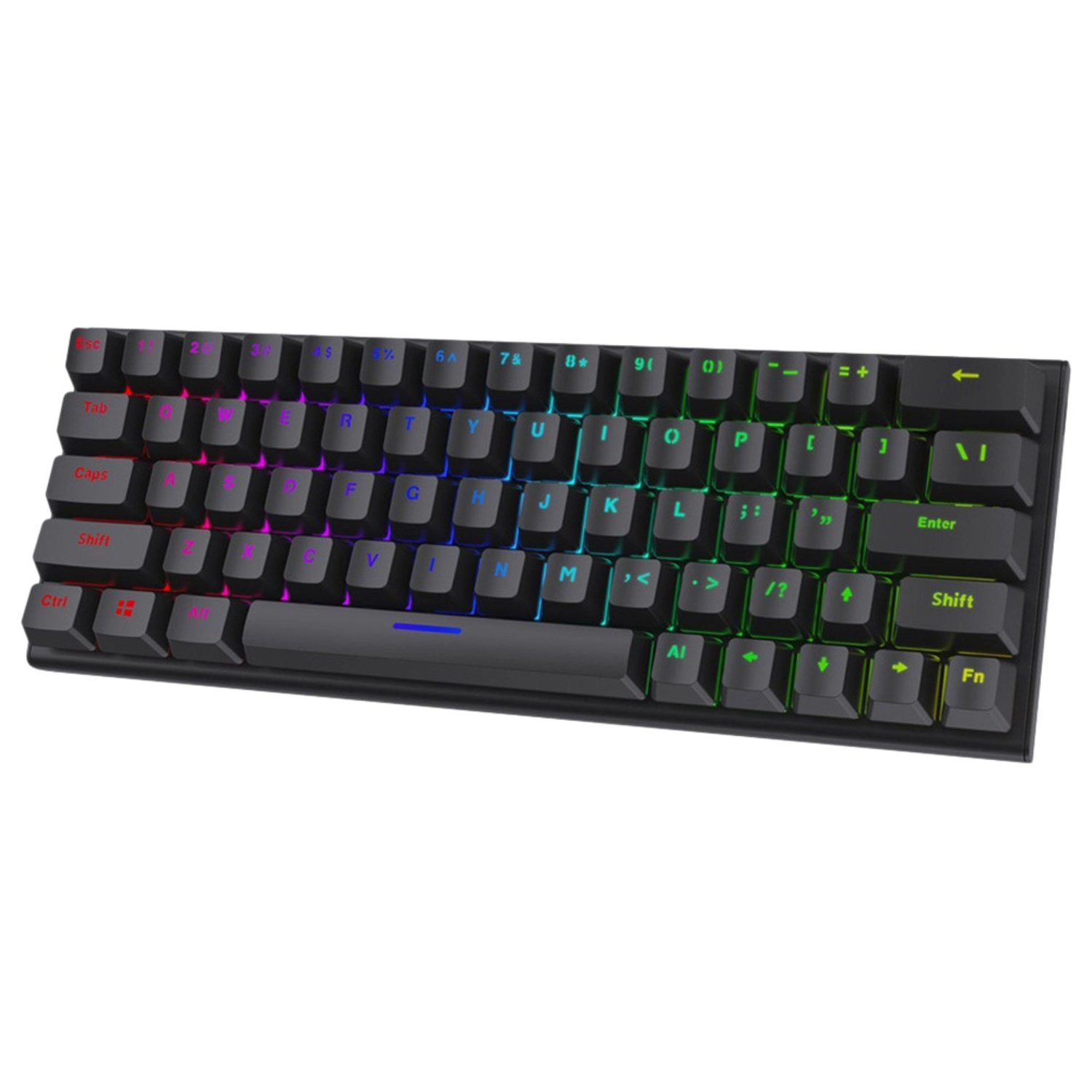 61 Keys Pudding Mechanical Keyboard - EN/AR Wired