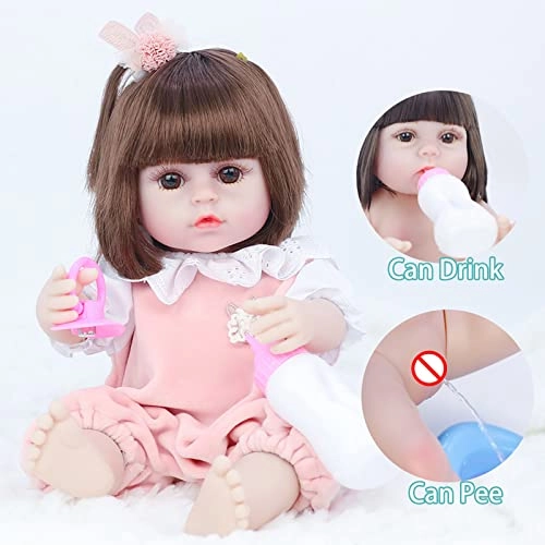 Reborn Baby Doll - 15 Inch Vinyl Mohair