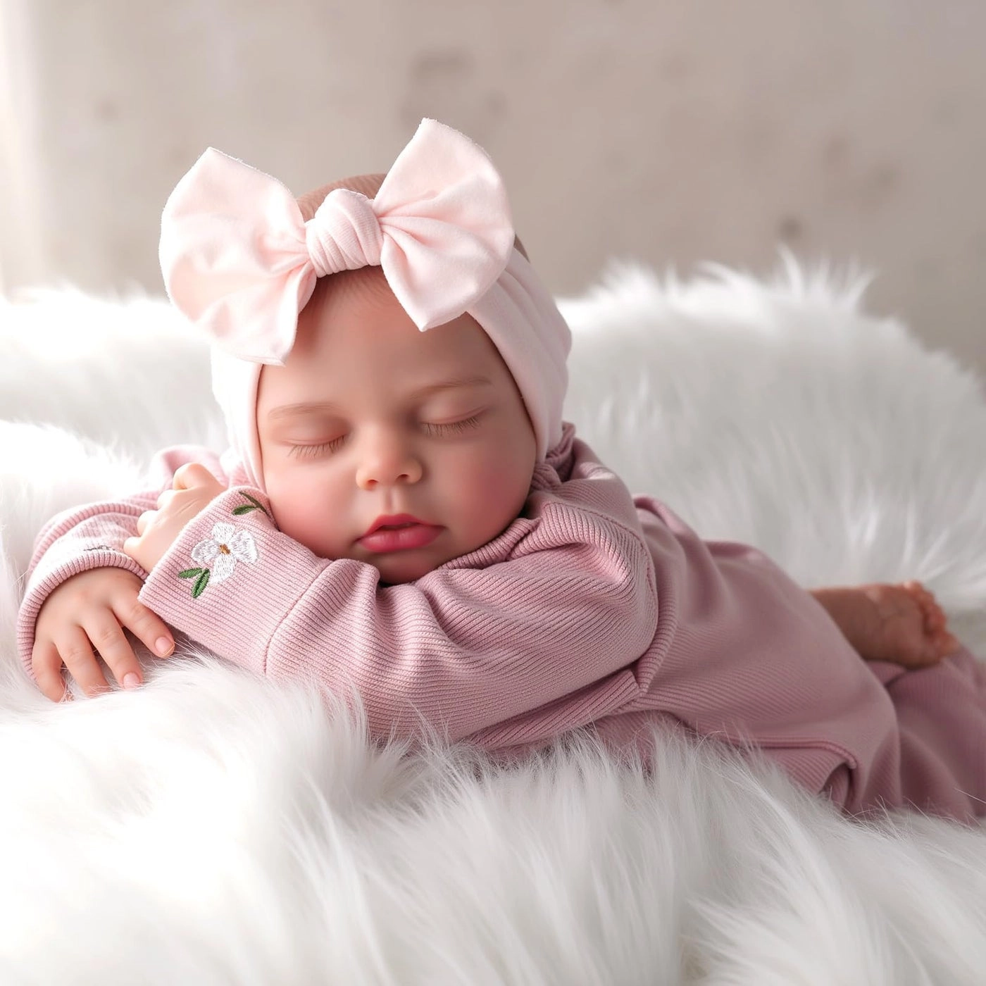 Reborn Baby Doll - 20 Inch Vinyl Newborn Girl Ages 3+ Gift Box