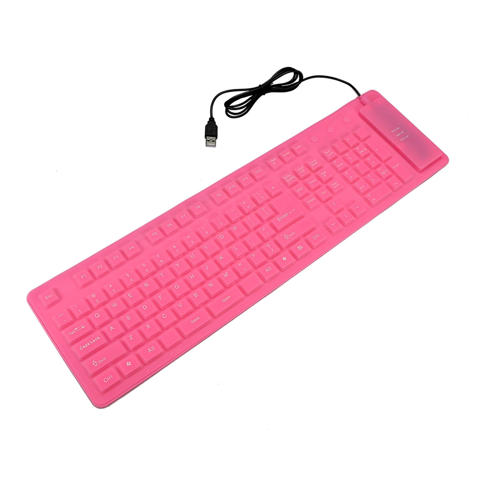 108 Keys USB Silicone Foldable Keyboard