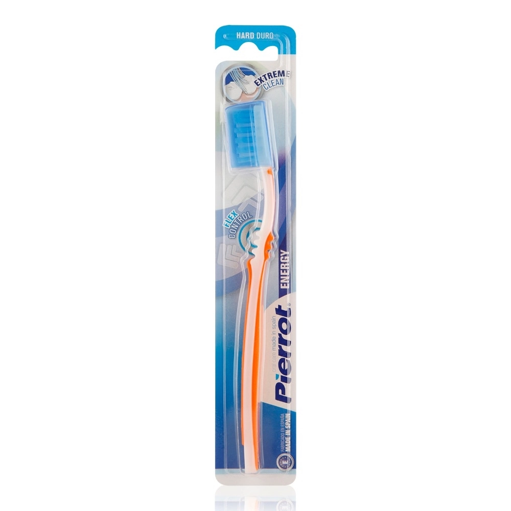 Pierrot Energy Control Flex Toothbrush - Hard White/Orange