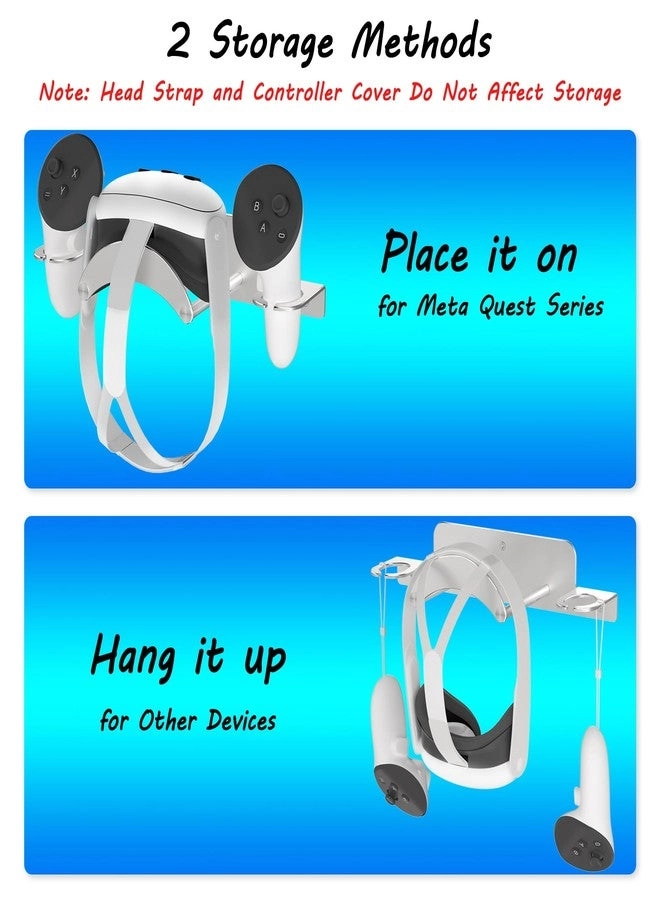 VR Wall Mount - Meta Oculus Quest 3S/Quest 3/Quest 2/Quest Pro/Rift-S/Vision Pro Aluminum