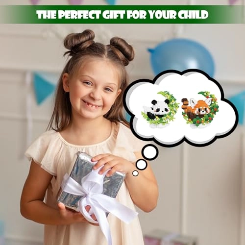 Mini Building Blocks Panda - 2 pcs