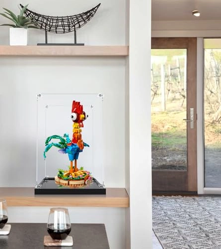 Acrylic Display Case - for Lego Moana 2 Heihei Buildable Animal 43272 25 x 25 x 36 cm