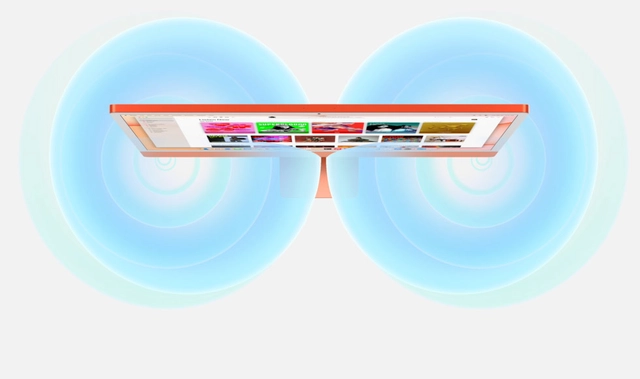 Six-speaker sound system.  Audio that really fills a room.