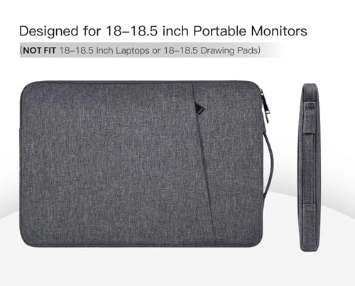 Portable Monitor Case Protective Sleeve for 185 Inch Portable Monitor