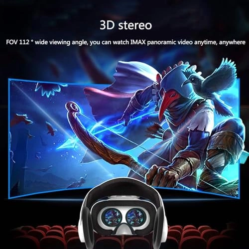 Smart 3D VR Glasses - White 4.5 To 6.3-Inch Smartphones