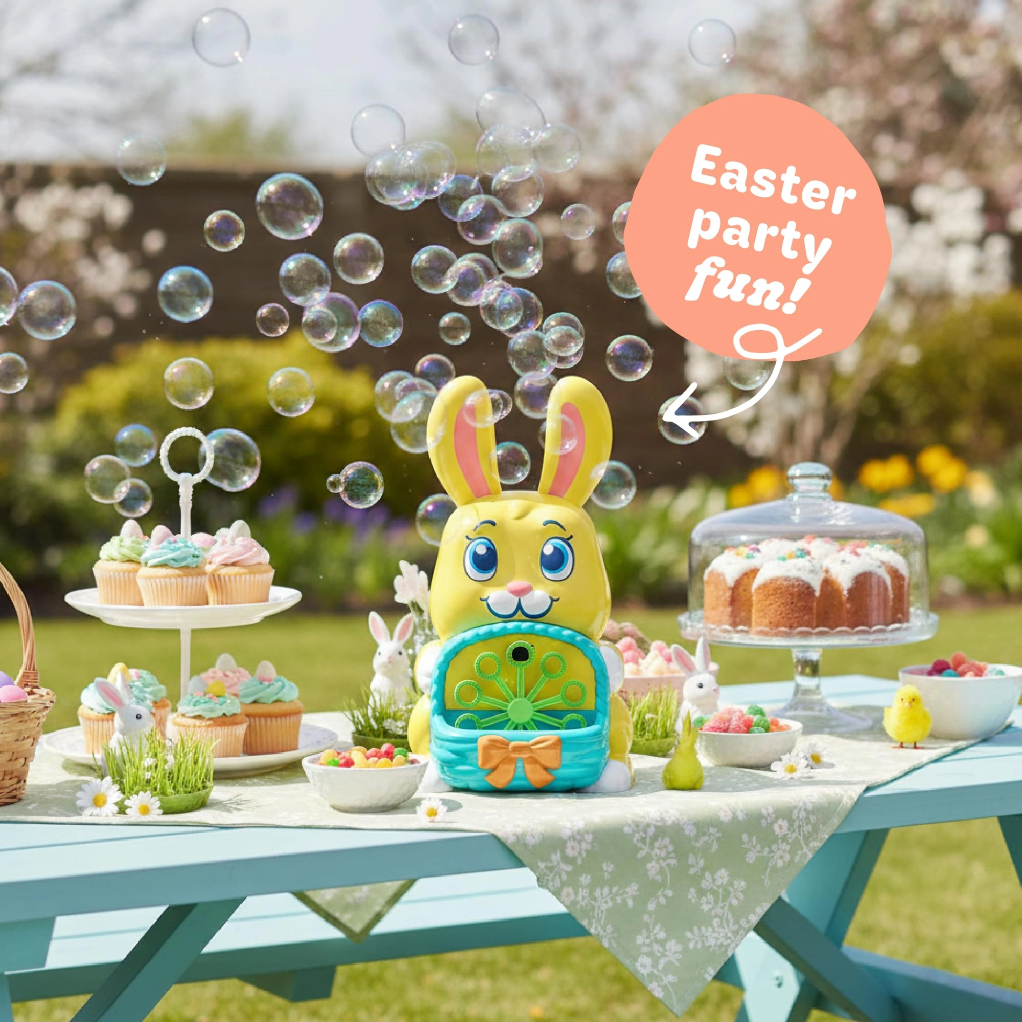 move2play Easter Bunny Bubble Blower - 1-4 years+
