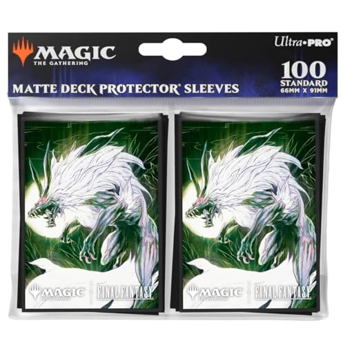 Ultra PRO Final Fantasy x Universes Beyond Summon Fenrir Deck Protector Sleeves - 100pcs