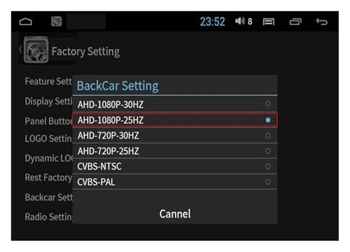 Rear View Camera Fisheye - Night vision Wired 1080P