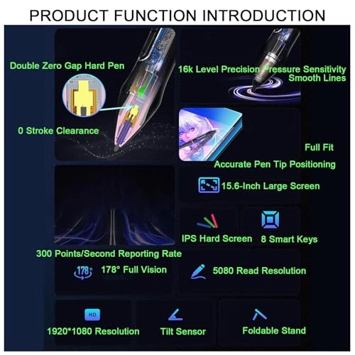 Drawing Tablet - 344.16MM*193.59MM 8192 levels